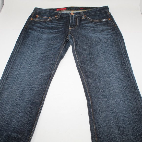 AG Adriano GoldSchmied Jeans Women's 28R Blue The Angel Bootcut w/ 28" inseam - Picture 3 of 11